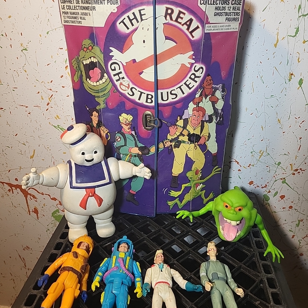 80s ghostbusters Collector Case + 6 Figures